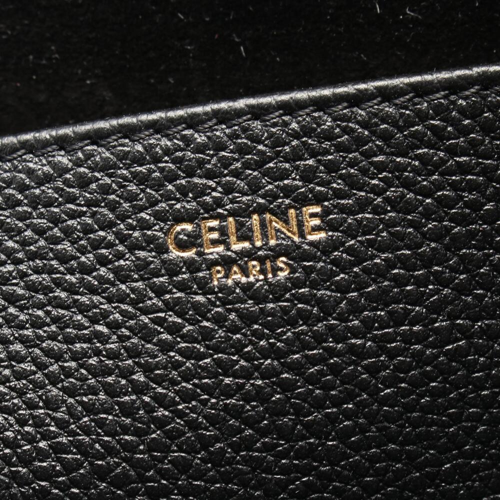 Celine Anais Cuir Triomphe Cabas Tote Bag Black Leather - Picture 4 of 4